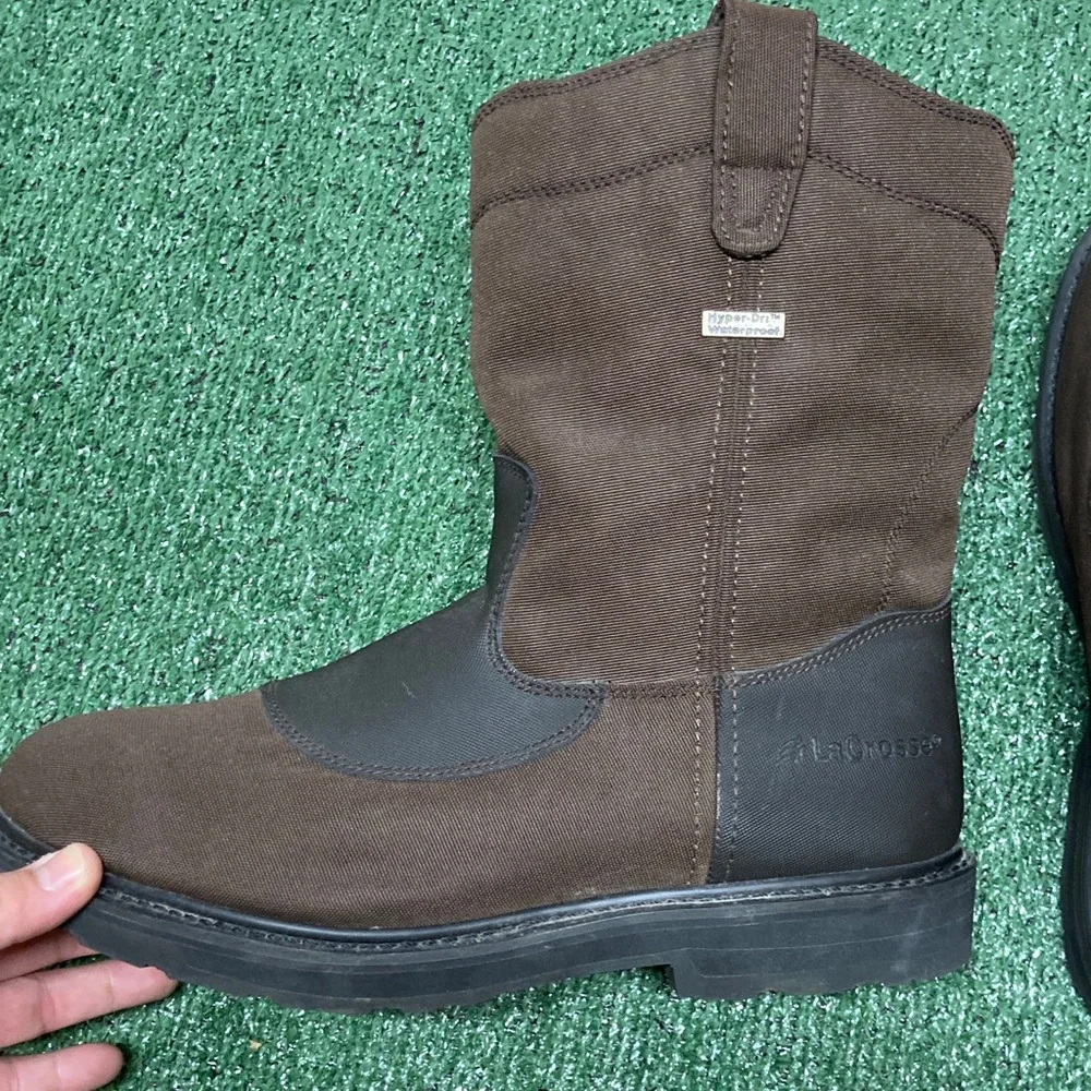 LaCrosse Men's Brown and Black boots size 13 (OKPM-02-034)